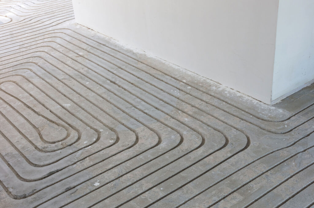 Präzise Bodenfräsung für Fußbodenheizung im Altbau Bielefeld